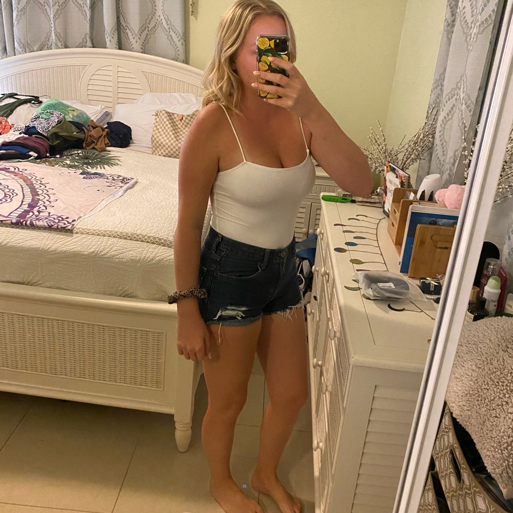 White Zara Bodysuit